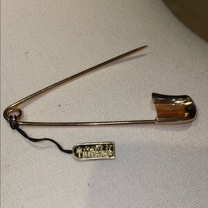 Trifari Gold-Tone Safety Pin Brooch